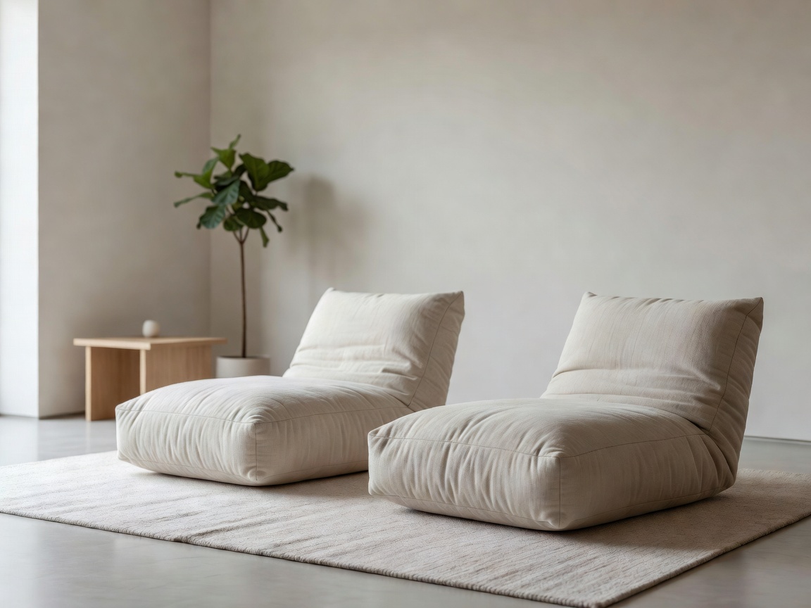 Comfortable lounge chairs in a quiet relaxation room