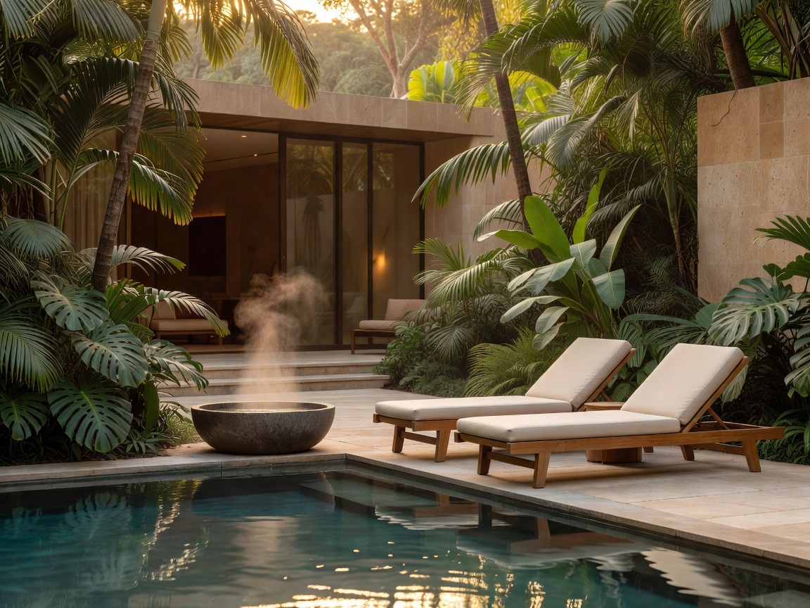 Peaceful spa environment at a resort